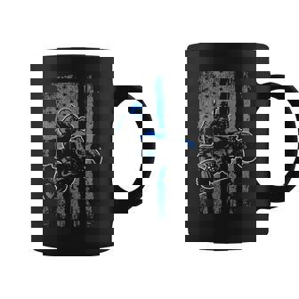 American Flag Four Wheeler Quad Men Atv Riding Gift Coffee Mug | Mazezy