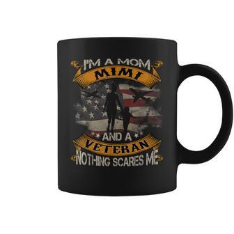 American Flag Im A Mom Mimi And A Veteran 4Th Of July Coffee Mug | Mazezy