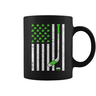 American Flag Irish Hockey Shamrock St Patricks Day Coffee Mug - Thegiftio UK