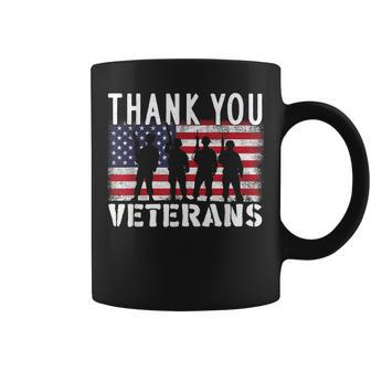 American Flag Thank You Veterans Proud Veteran Usa Day V2 Coffee Mug - Seseable