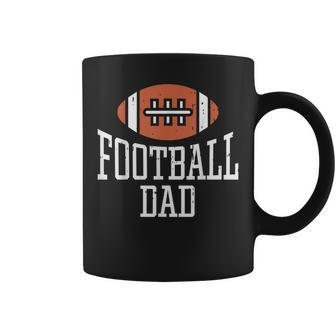 American Football Dad Vintage Game Day Sports Lover Fan Dad Coffee Mug - Seseable