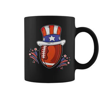 American Football Uncle Sam Hat Patriotic American Flag Coffee Mug | Mazezy