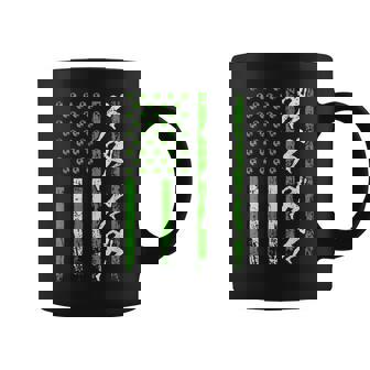 American Sports Flag Athletic Track And Field Earth Day Coffee Mug | Mazezy