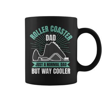 Amusement Park Roller Coaster Dad Coffee Mug | Mazezy