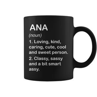 Ana Definition Personalized Custom Name Loving Kind Coffee Mug - Seseable