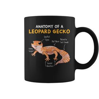 Anatomy Of A Leopard Gecko Funny Gecko Mom Reptile Dad Coffee Mug | Mazezy