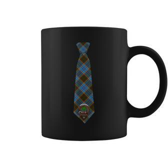 Anderson Tartan Necktie & Clan Badge Coffee Mug - Seseable