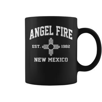 Angel Fire New Mexico Nm Vintage State Athletic Style Coffee Mug - Seseable