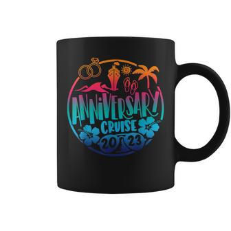 Anniversary Cruise 2023 Tie Dye Marriage Anniversary Coffee Mug - Seseable