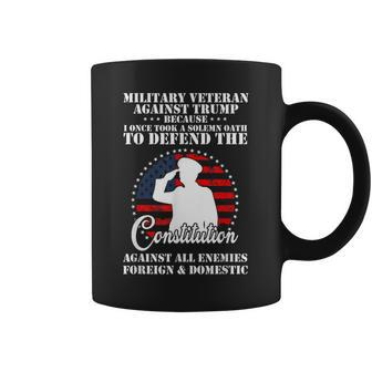 Anti Trump America Protest Veteran Against Trump Coffee Mug | Mazezy