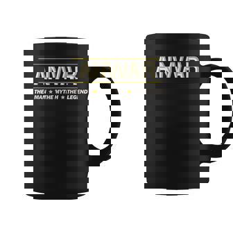 Anwar The Man The Myth The Legend | Mens Boys Name Funny Coffee Mug - Seseable