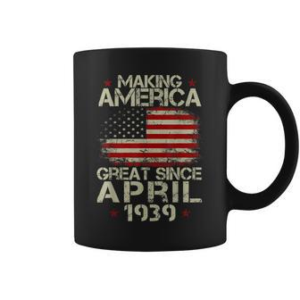 April 1939 80 Years Old 80Th Birthday Gift 1939 Yrs Shirt Coffee Mug | Mazezy