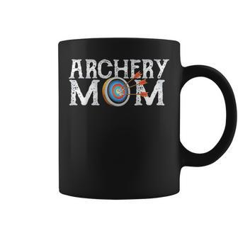 Archery Archer Mom Target Proud Parent Bow Arrow Coffee Mug - Seseable