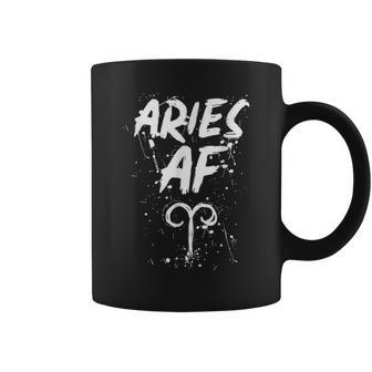 Aries Af Astrology March April Birthday Zodiac Funny Gift Coffee Mug | Mazezy