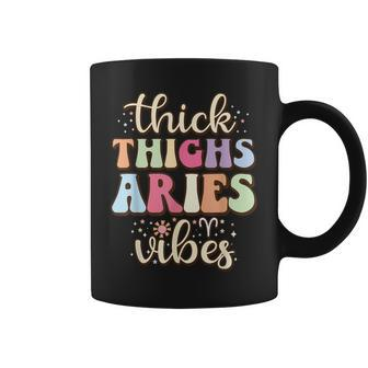 Aries March April Birthday Retro Astrology Aries Zodiac Sign Coffee Mug - Seseable