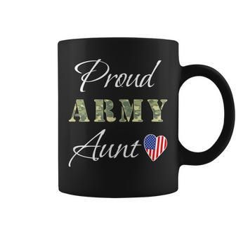 Army Aunt Gift Proud Army Auntie Of A Soldier Nephew Aunts Coffee Mug | Mazezy AU