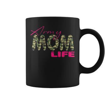 Army Mom Life Veterans Soldier Military Mothers Day Gift Coffee Mug - Seseable
