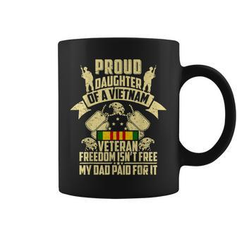 Army | Military | Navy Proud Daughter Of A Vietnam Veteran Coffee Mug | Mazezy
