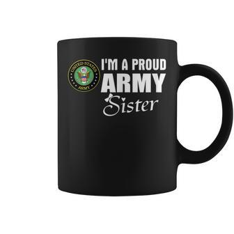 Army Sister Proud Army Sister Gift Deployment Coffee Mug | Mazezy