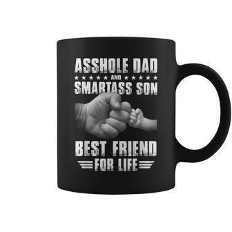 Asshole Dad And Smartass Son Best Friend For Life Funny Gift Coffee Mug - Thegiftio UK