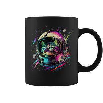 Astronaut Cat Space Cat Galaxy Kitten Coffee Mug - Thegiftio UK