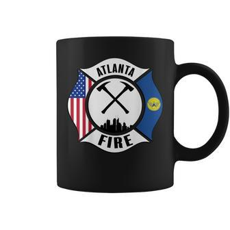 Atlanta Fire Rescue Department Georgia Firefighter Uniform Coffee Mug - Seseable