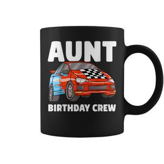Aunt Birthday Crew Race Car Aunty Racing Car Coffee Mug - Thegiftio UK