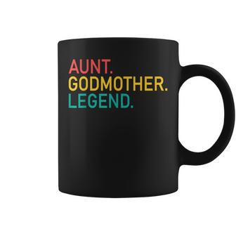 Aunt Godmother Legend Retro Vintage Funny Auntie Mothers Day Coffee Mug | Mazezy