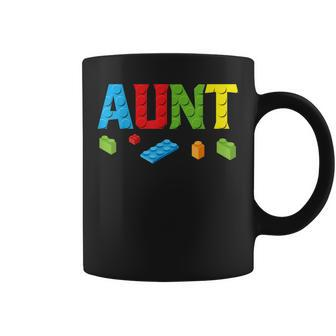 Aunt Master Builder Building Bricks Blocks Family Set Womens Coffee Mug | Mazezy