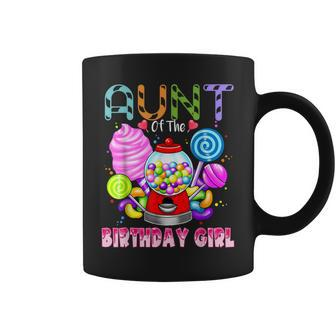 Aunt Of The Birthday Girl Candyland Candy Birthday Party Coffee Mug | Mazezy AU
