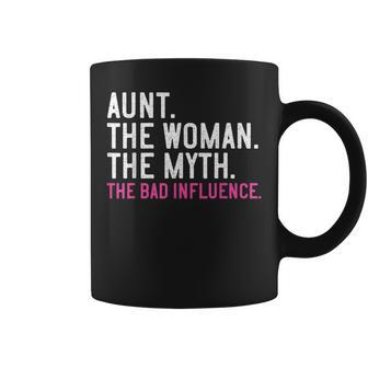 Aunt The Woman The Myth The Bad Influence Vintage Women Coffee Mug - Seseable
