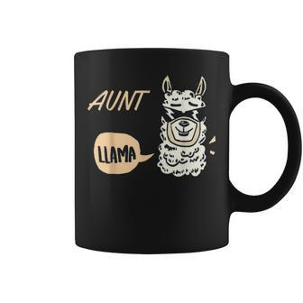 Auntie Llama Family Father Day Mother Day Coffee Mug - Seseable