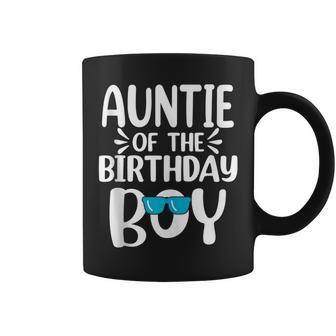 Auntie Of The Birthday Boy Mom Dad Kids Family Matching Coffee Mug | Mazezy DE