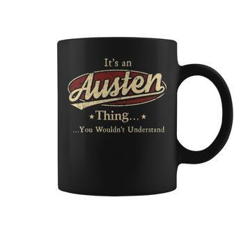 Austen Personalized Name Gifts Name Print S With Name Austen Coffee Mug - Seseable