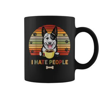Australian Cattle Dog Fathers Day I Hate People With Coffee Coffee Mug - Thegiftio UK