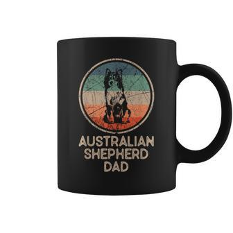 Australian Shepherd Dog - Vintage Australian Shepherd Dad Coffee Mug - Seseable