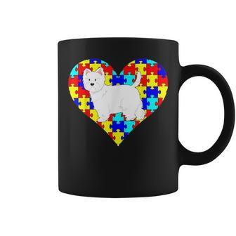 Autism Awareness Funny Westie Dog Mom Dad Gifts Coffee Mug - Seseable