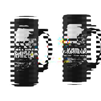 Autism Awareness Gift Grammie Bear Support Autistic Autism Coffee Mug | Mazezy