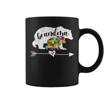 Autism Awareness Grandma Bear Support Autistic Adults Women Coffee Mug | Mazezy