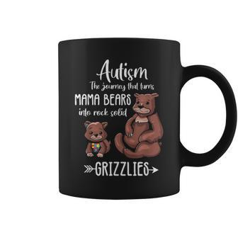 Autism Awareness Mama Bear Autism Super Hero Mom Gift Coffee Mug - Seseable