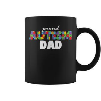 Autism Awareness Proud Dad Father Acceptance Men Different Coffee Mug | Mazezy