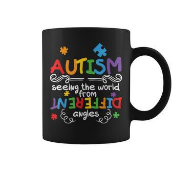 Autism Awareness Seeing The World From A Different Angle Coffee Mug - Seseable