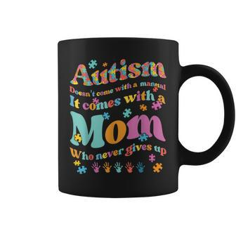 Autism Mom Life Autism Awareness Month Mama Autistic Vintage Coffee Mug | Mazezy DE