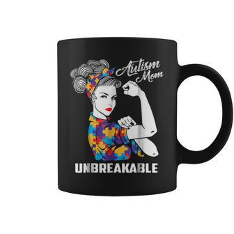 Autism Mom Unbreakable Autism Awareness Gift Coffee Mug - Seseable