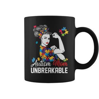 Autism Mom Unbreakable Autism Awareness Gifts Mommy Sweat Coffee Mug - Seseable