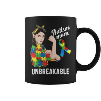 Autism Mom Unbreakable Cute Autism Awareness Women Gift Coffee Mug - Seseable