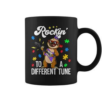 Autism Rockin To A Different Tune Coffee Mug | Mazezy