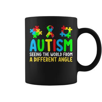 Autism Saying Autism Seeing The World From A Different Angle Coffee Mug | Mazezy