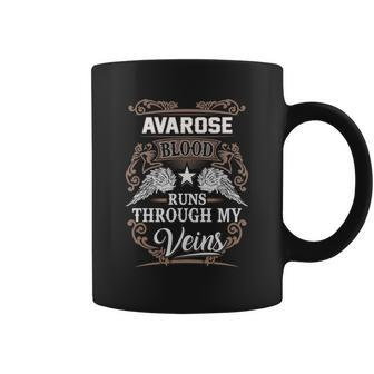 Avarose Name T - Avarose Blood Runs Through Coffee Mug - Seseable