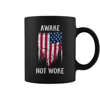 Awake Not Woke Anti Censorship Cancel Culture Coffee Mug | Mazezy AU